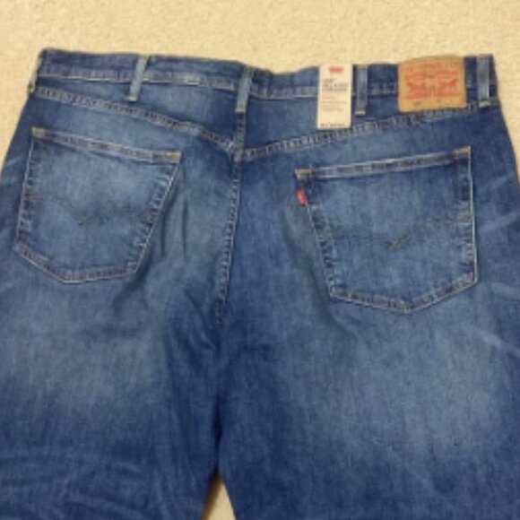 LEVI'S 559 Men's Relaxed Straight Cropped Blue Denim Jeans Size 46x25 - Picture 2 of 12